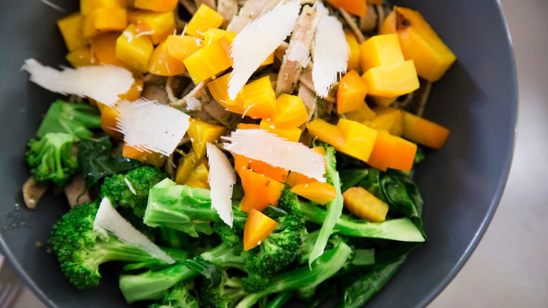 Carrot Pesto with Beet and Broccoli&nbsp;Pasta