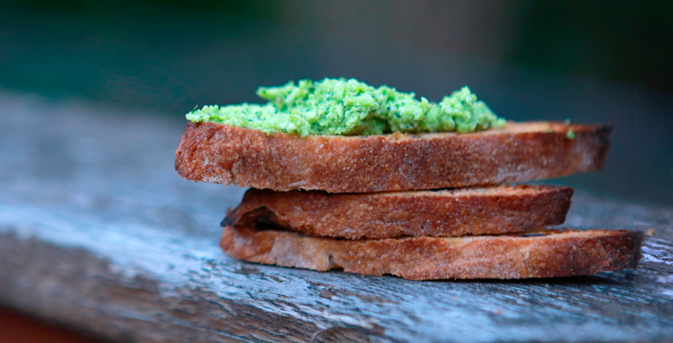 Fava Bean Crostinis