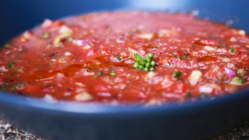 Summer Heirloom Gazpacho
