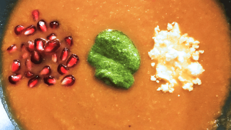 Roasted Pumpkin and Pomegranate&nbsp;Soup